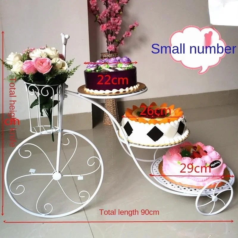 

Велосипедный торт, трехслойный стол в европейском стиле, железная модель, дисплей, чашка с фруктами, дисплей для десертного стола