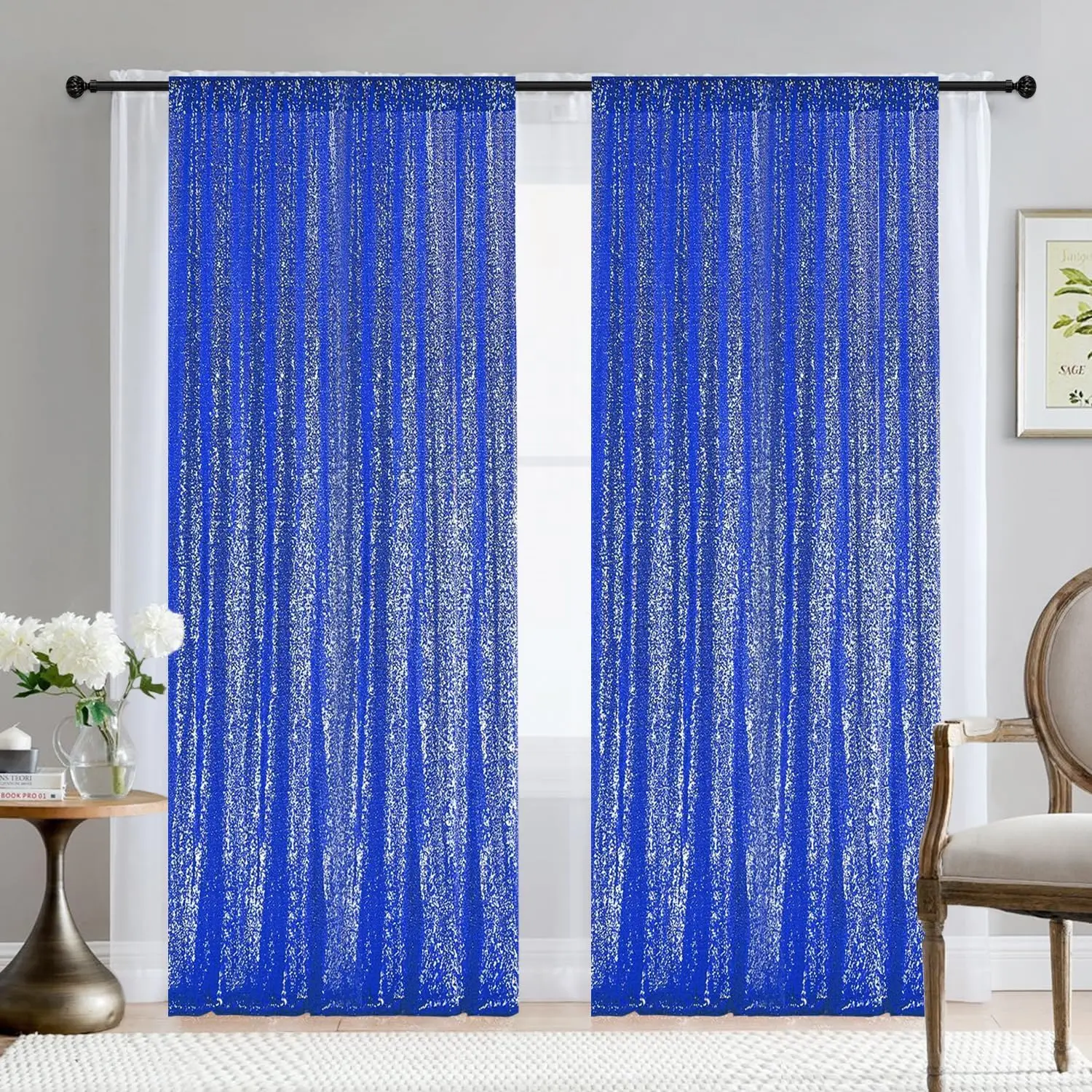 

Gold Sequin Photo Backdrop Curtain Panels Stage ForShimmer Birthday Wedding Photograph Baby Shower Decoration Backdrop Fabric