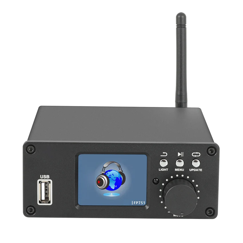 ES9038 HiFi DAC 5.1 Surround Audio Decoder DSD Turntable Bluetooth HDMI USB External Sound Card Lossless Music Player