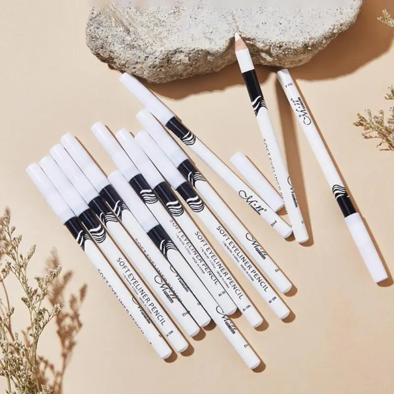 Lápiz Delineador de ojos portátil profesional, Lápiz Delineador de ojos rápido, blanco, maquillaje femenino, herramientas de cosméticos de belleza