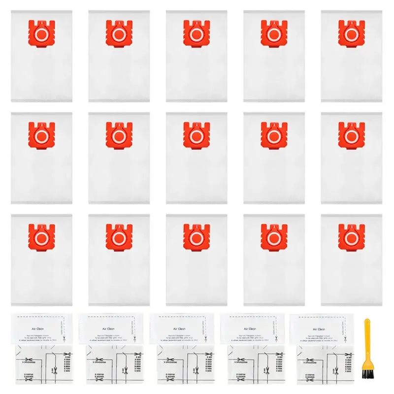 

B43C For C1, C2 S241 Compatible 26-Pack Replacement Bags For 3D Airclean For FJM Vacuum Cleaner