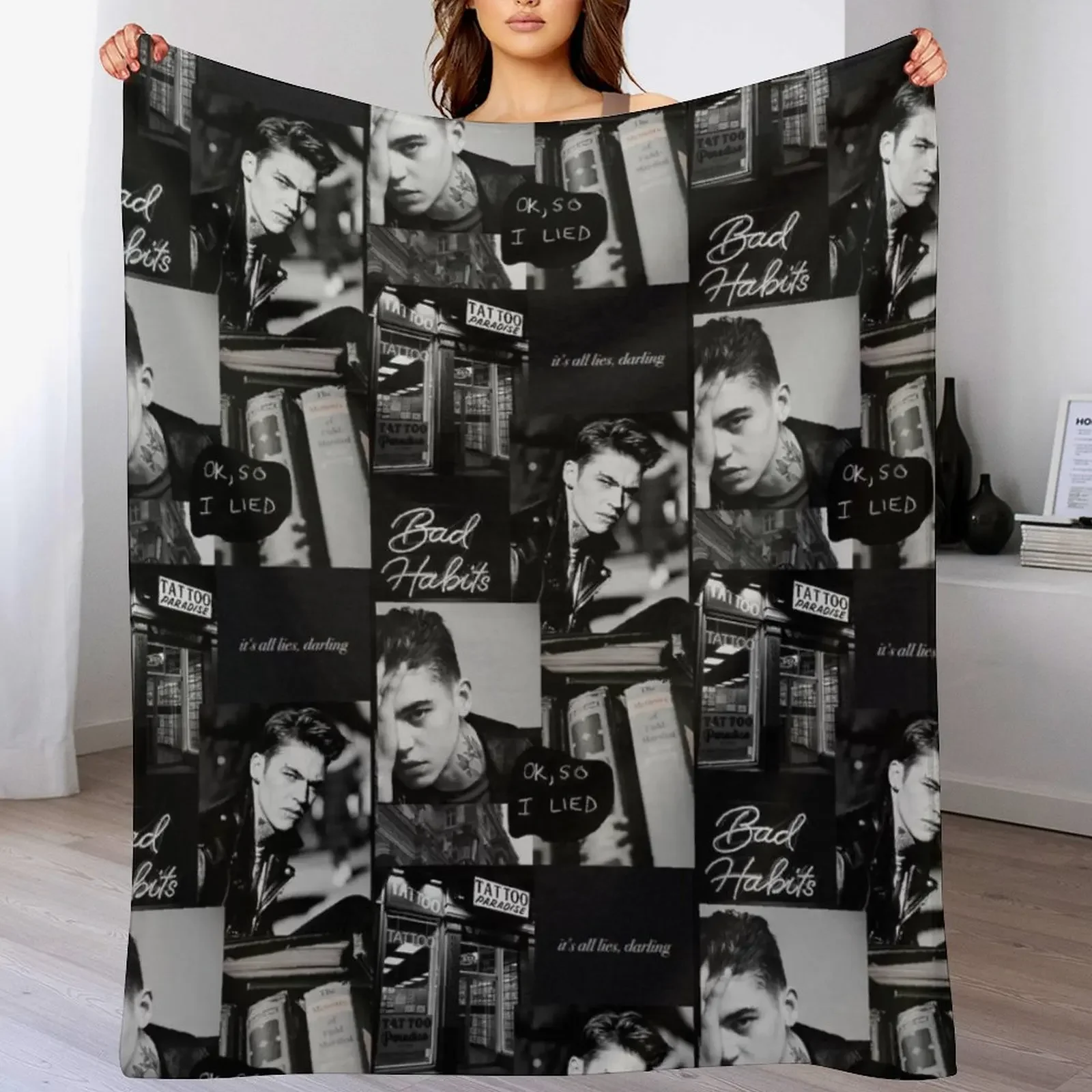 

Hardin Scott/Hero Fiennes-Tiffin Bad Habits /After Throw Blanket Fuzzy Plush Throw Blanket for Sofa Chair