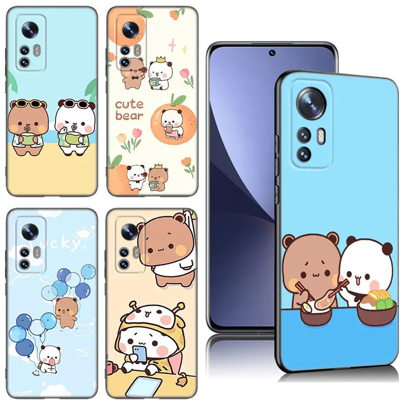 Cute BuBu DuDu Black Silicone Phone Case For Xiaomi Mi 9 SE 8 10 10T 11 12 13 Lite 9T 11T 12S 12T 13T 14 Pro 5G NE 11i 12X