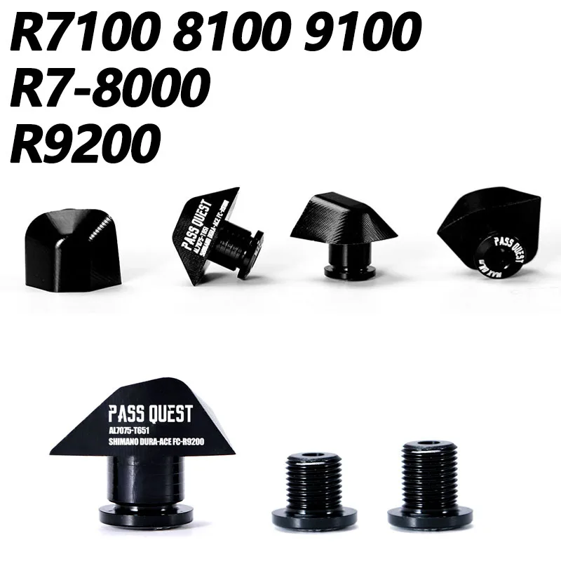 PASS QUEST double chainring 110 BCD bolt modification cap for shimano 105 r7000 ultegra r8000 dura ace r9100 r9200 single screw