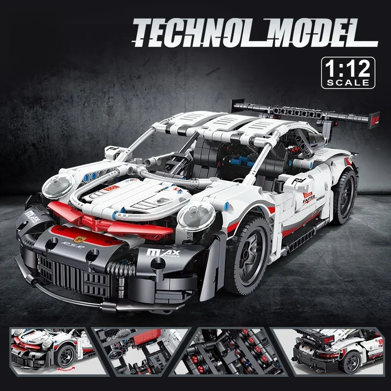Creative Technical City Speed Car Luxury Auto Racing Vehicle with Super Racers Bricks Toys  for Boys Girls Birthday Gift image 6