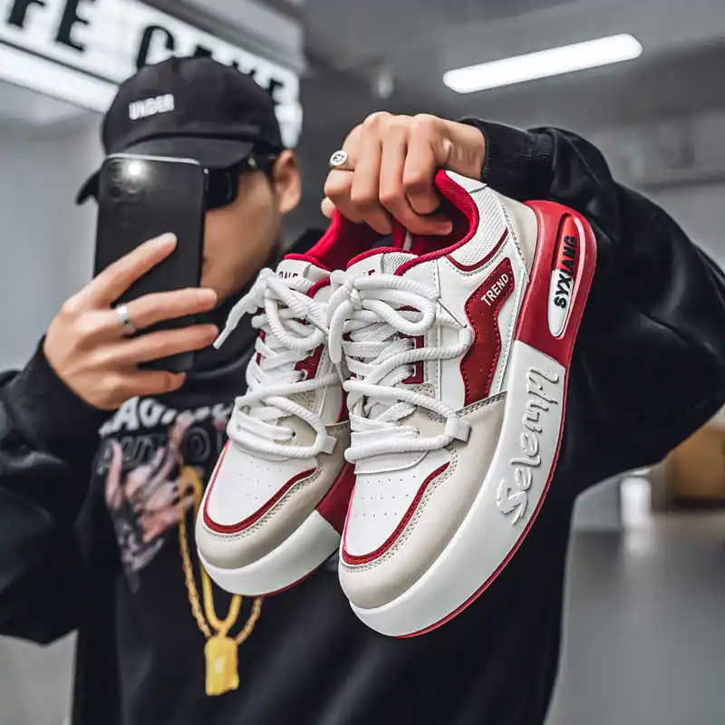 

High Sole With Lacing Luxury Shoes Men Tennis High Tech Men's Sneakers Maker Sports High Brand Famous Brand Comfortable