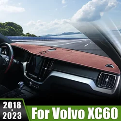 For Volvo XC60 2018 2019 2020 2021 2022 2023 Car Dashboard Cover Avoid Light Pad Sun Shade Mats Non-Slip Case Anti-UV Carpets