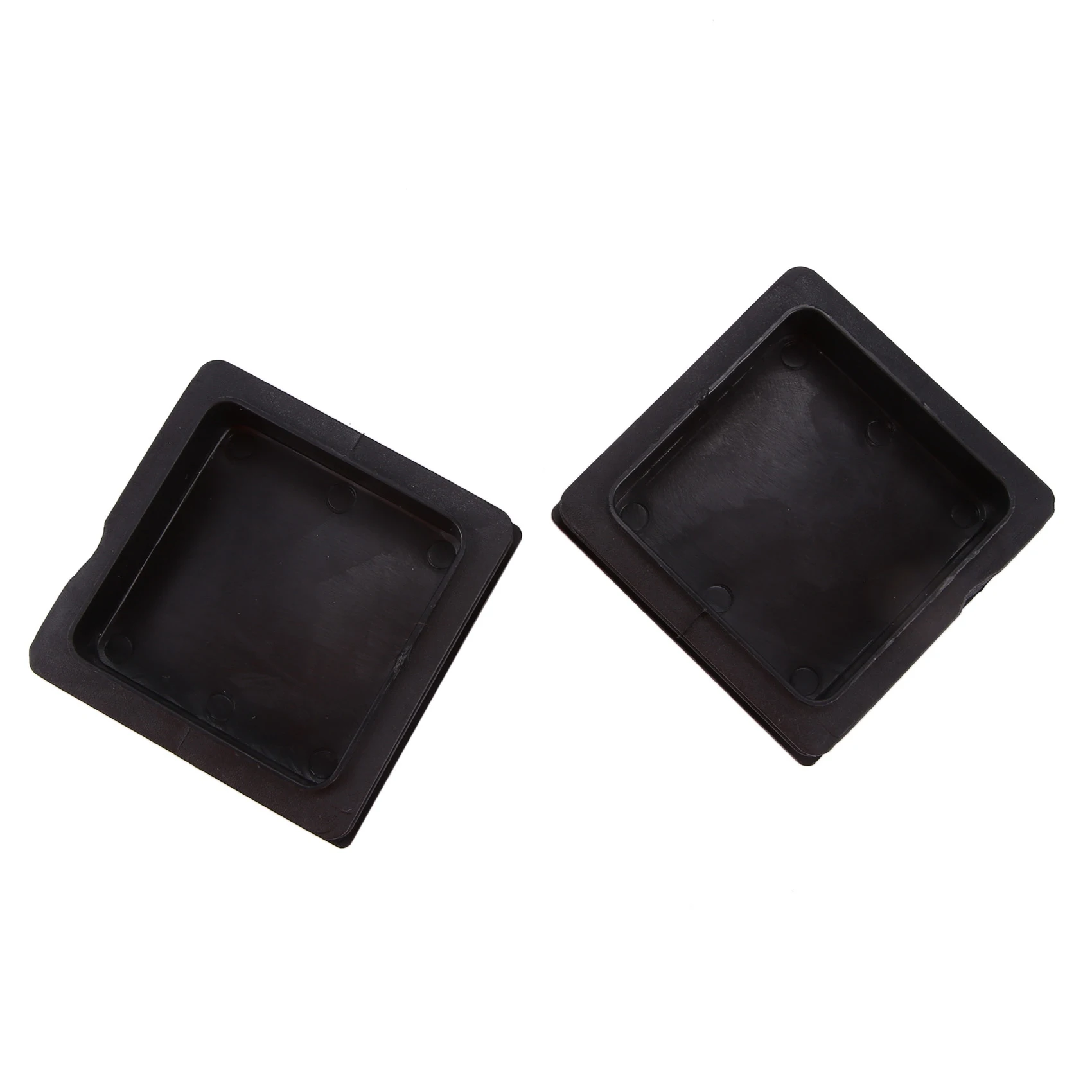 Embouts carrés de lit en plastique, 100mm x 100mm, 2 pièces