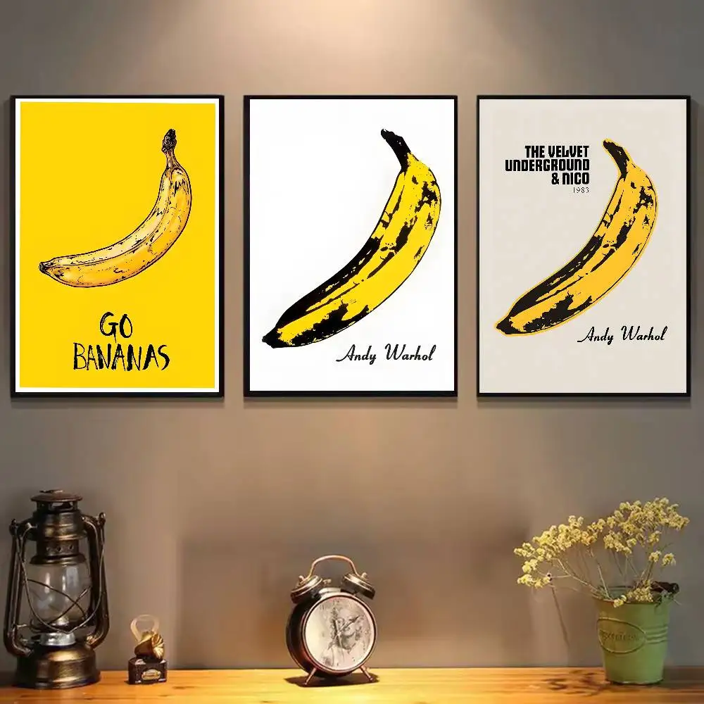 Andy Warhol Pop Sunset Banana Poster HD Art Sticky Wall Waterproof