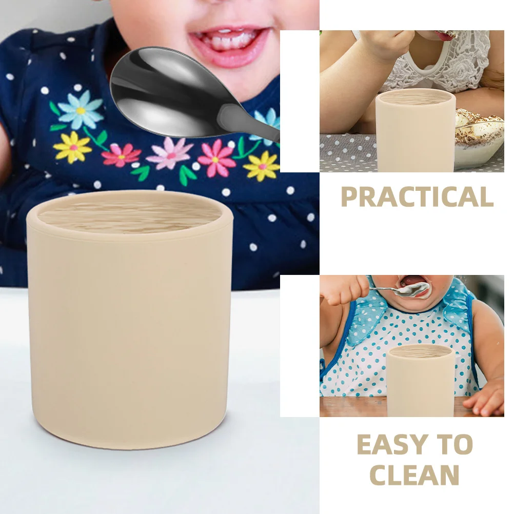 

2pcs Kids Silicone Cups for Toddlers 1-3 Baby Drinking Training Cup Portable Child Water Glass Safe Easy Clean