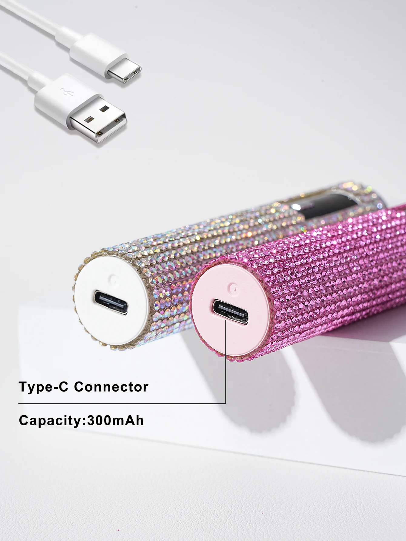 مصباح أظافر LED محمول USB، ضوء أظافر جل UV سريع الجفاف، قابل لإعادة الشحن مع بطارية 180 مللي أمبير في الساعة، شاشة LCD، شاشة تعمل باللمس، للأصابع