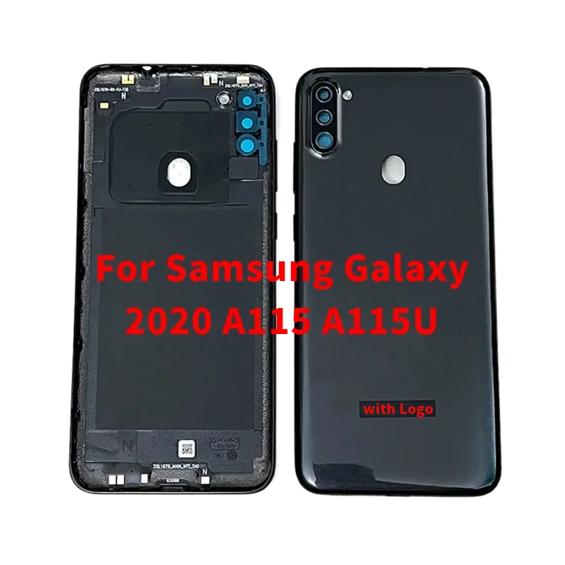 A11 Shell For Samsung Galaxy 2020 A115 A115U Phone Rear Housing Back Cover Chassis Back Panel Door   Camera Lens