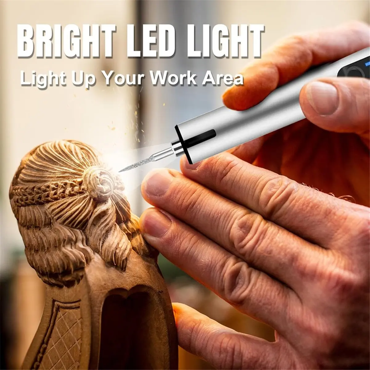 

Перезаряжаемый гравировальный карандаш A22I USB, портативная ручная дрель для изготовления украшений, металла, дерева, камня, пластика, стекла, серый цвет