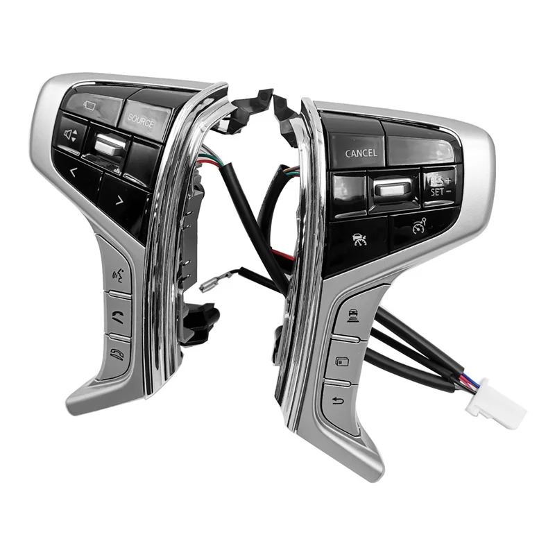 مفتاح التحكم في كروز السيارة ، عجلة القيادة ، زر صوت متعدد الوسائط لميتسوبيشي باجيرو سبورت 15-22 Outlander Delica L200