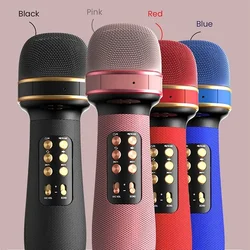 New Professional Wireless Bluetooth Karaoke Microphone Portable Music Sing Mic Voice Changing Audio Speaker Player Accessory