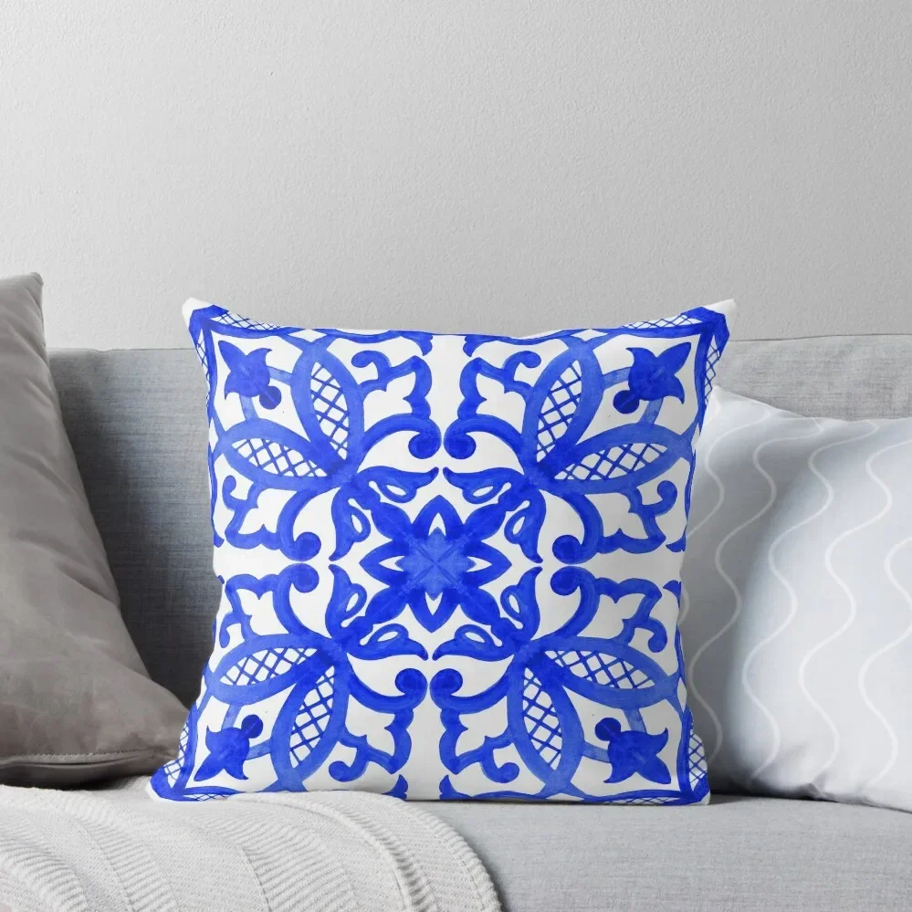 Portuguese azulejo tiles. Gorgeous patterns. Throw Pillow Decorative Cushions For Luxury Sofa sleeping pillows pillow