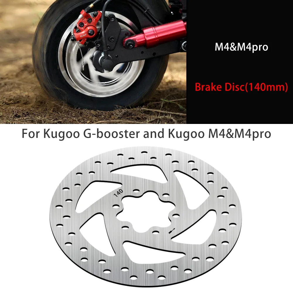 140MM Brake Disc Rotor Pad Replacement For Kugoo M4&M4pro/For Kugoo G-booster Electric Scooter Rear Wheel Disc Pads Accessories