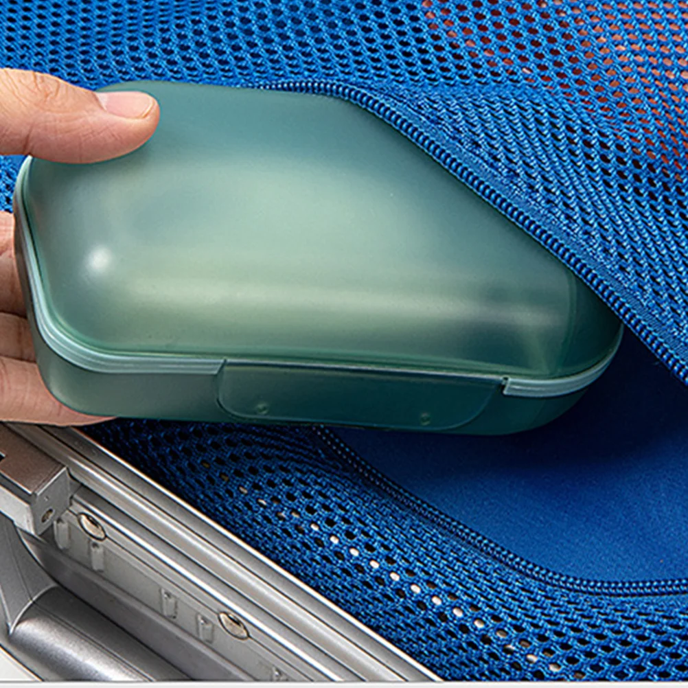 

4 Pcs Travel Soap Box Case with Lid Container Dog Small Dish Plastic Material Cases Mini