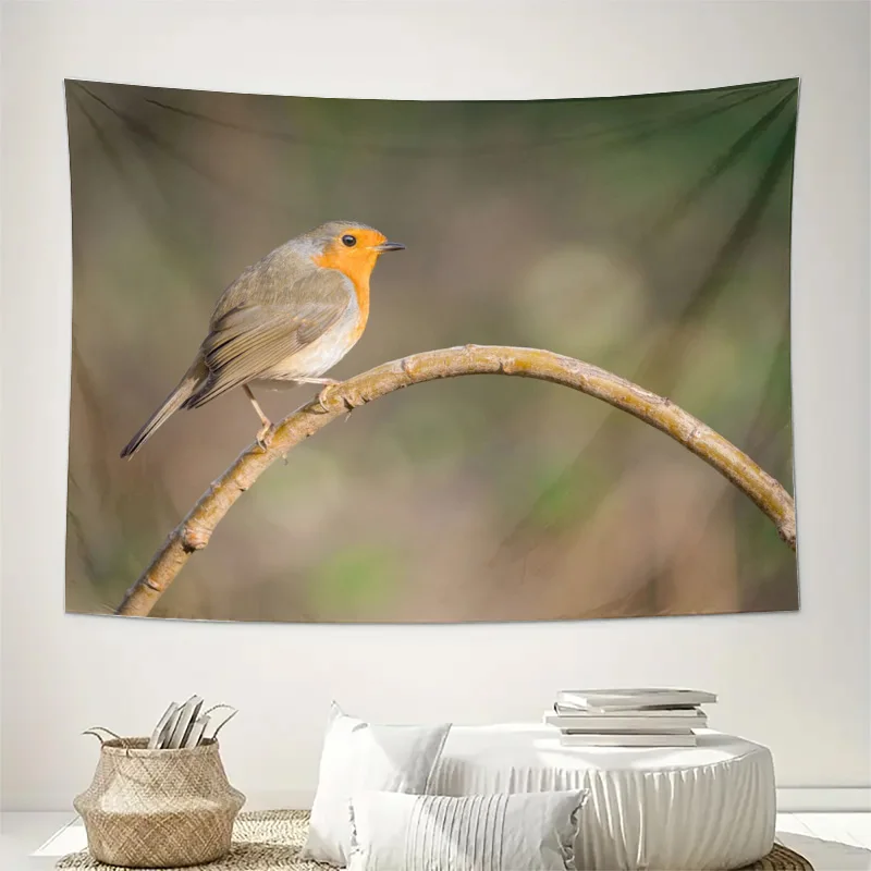 Minimalist Bird Wall Tapestry Canvas Print Aesthetic Nature Wildlife Decor Art for Living Room Bedroom Boho Home