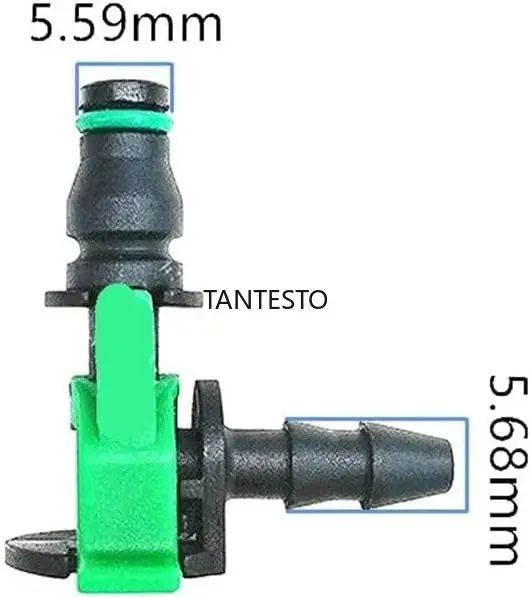 Nozzle Fuel Injector 1PCS Two-Way L Shape Oil Return Joint for Jiangling for Transit V348 Fuel Injector