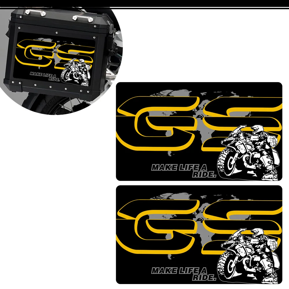 For R1200gs F850gs F800gs R1250gs F750gs G310gs R 1200 1250 GS GSA Adventure Side Top Aluminum Trunk Luggage Cases Stickers
