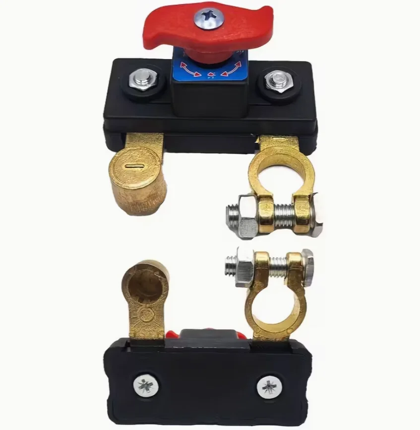 Battery Master Disconnect Switch - Body Pure Copper Negative Disconnect Switch, 12-24V, Advanced Power Off/Off Switch for Effici
