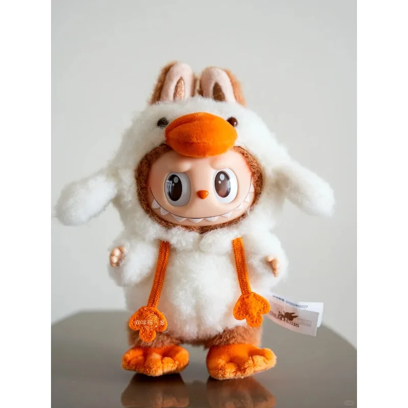 POPMART-THE MONSTERS Serie de cuento de hadas del bosque Muñeca de tarjeta colgante para niños, regalo de Navidad, juguetes de moda, llavero