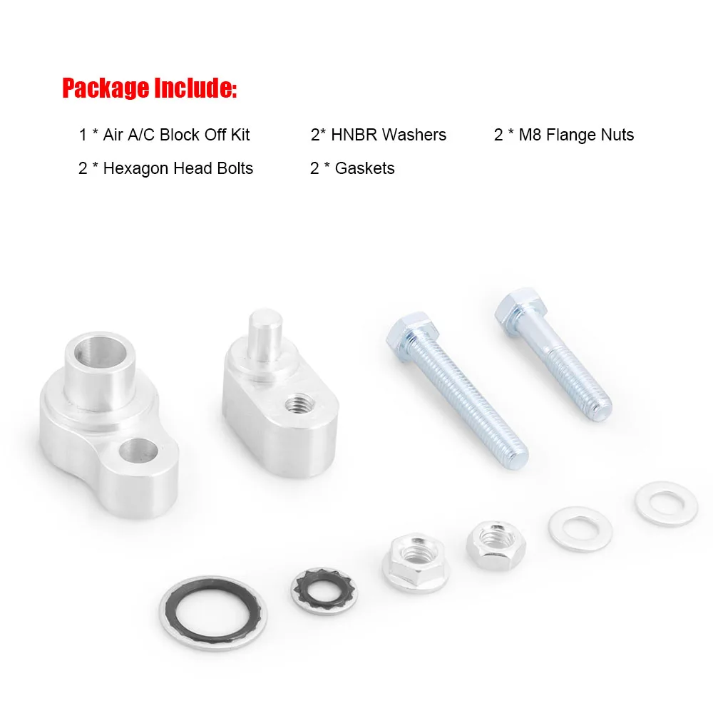 Car Rear Air A/C Block Off Kit For Chevrolet Traverse 2007-2015 For GMC Acadia w/Dual Bolts