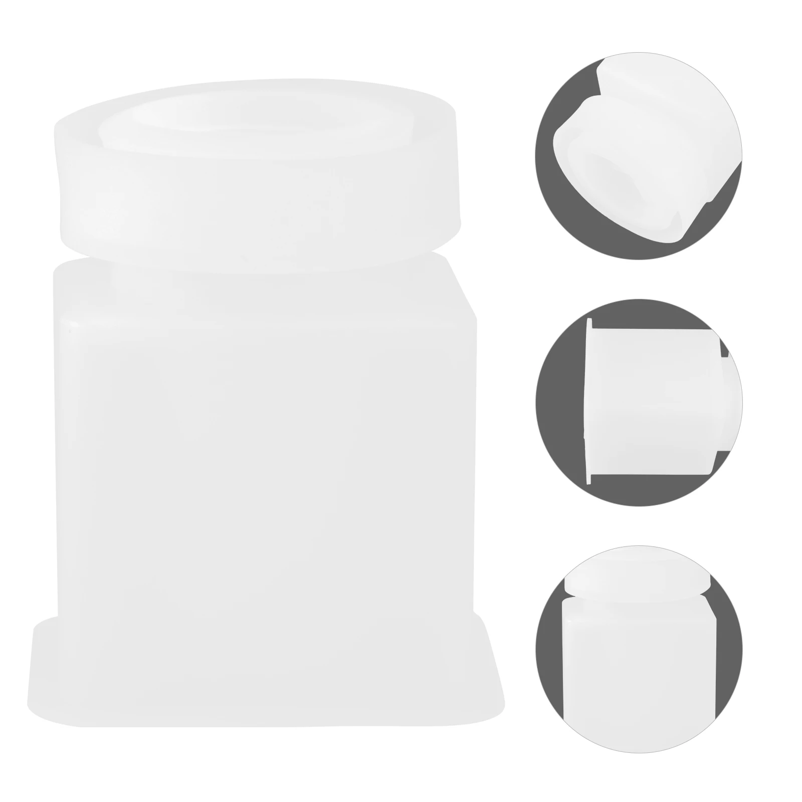 

Silicone Storage Bottle Mold DIY Crystal Epoxy Making Tool Flexible H made Container Crafts Desktop ganization NonStick Easy