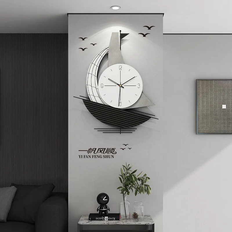 Creative Wall Clocks for Living Room, Simple Modern Fashion, Restaurant, High Appearance Level, Household Decoration, Mute, New