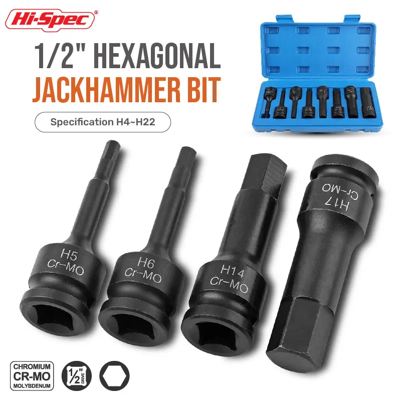 Imagem -02 - Spec Hexagon Socket Bit Impacto Allen Key Tool Power Hex Wrench Conjunto Cabeça Bits Chave de Fenda Pcs Alta