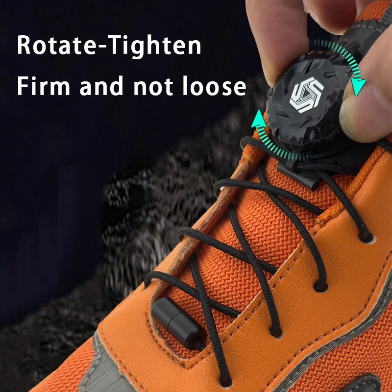Automatic Shoe laces No Tie Shoelaces Swivel Buckle Laces Sneakers thick rope shoelace Children Adult Quick Shoe laces unisex