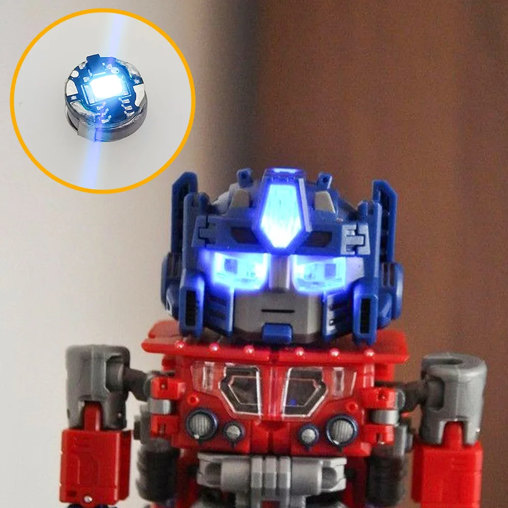 3-teiliges Miniatur-Magnetsteuerungs-LED-Lampen-Set Kabellose Lichtspielzeuge DIY-Modellbausätze für Roboter/Autos Mit Batterie – Detail 8