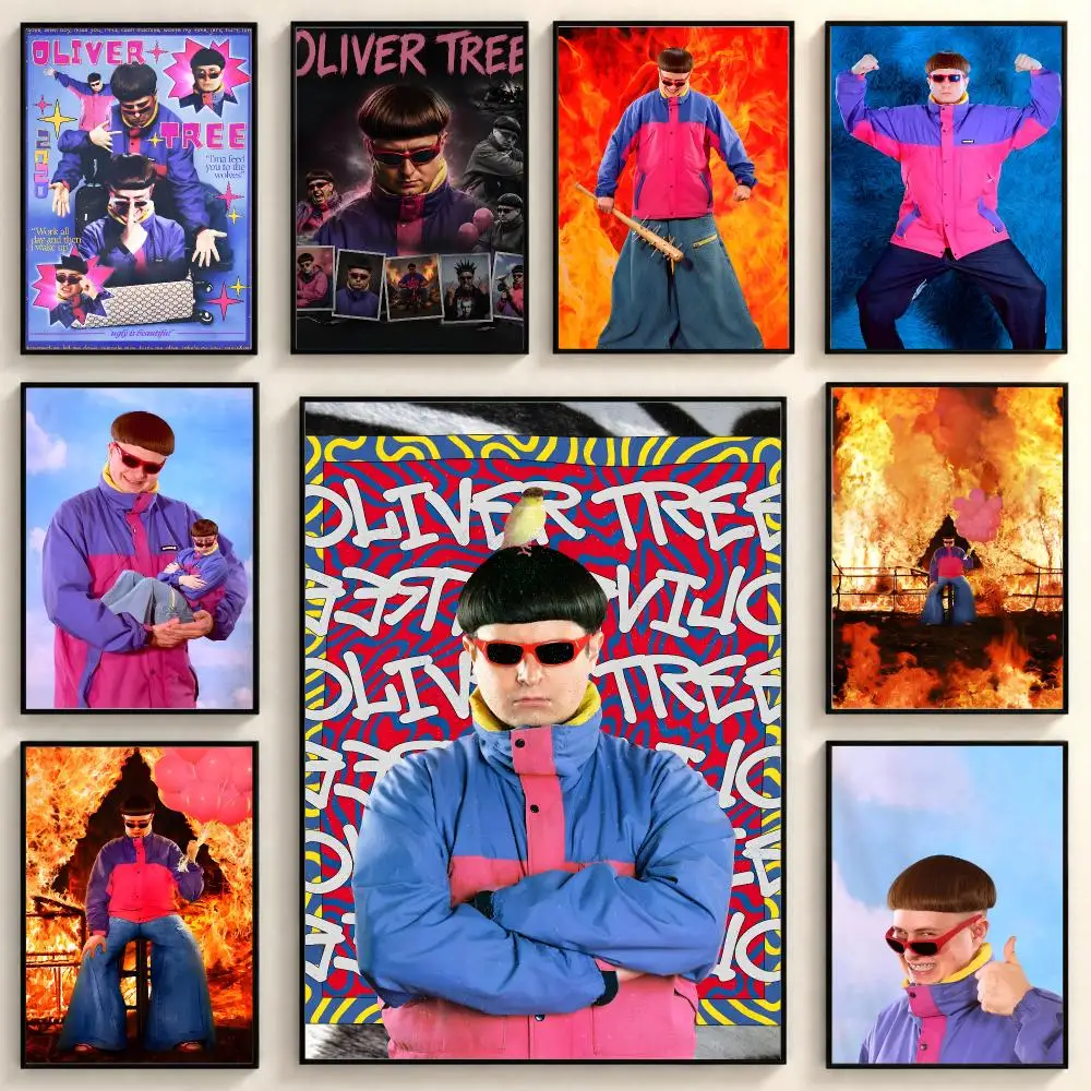 Quirky Alternative Artist O-Oliver Tree Poster Peel And Stick PP Series HD Frameless Wall Indoor Decor Gift
