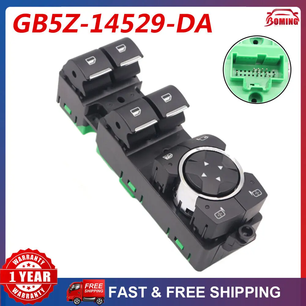 

8-контактный GB5Z-14529-DA электрический переключатель управления стеклоподъемником Master для Ford Explorer Police Interceptor 2016-2019 GB5T-14540-DAW