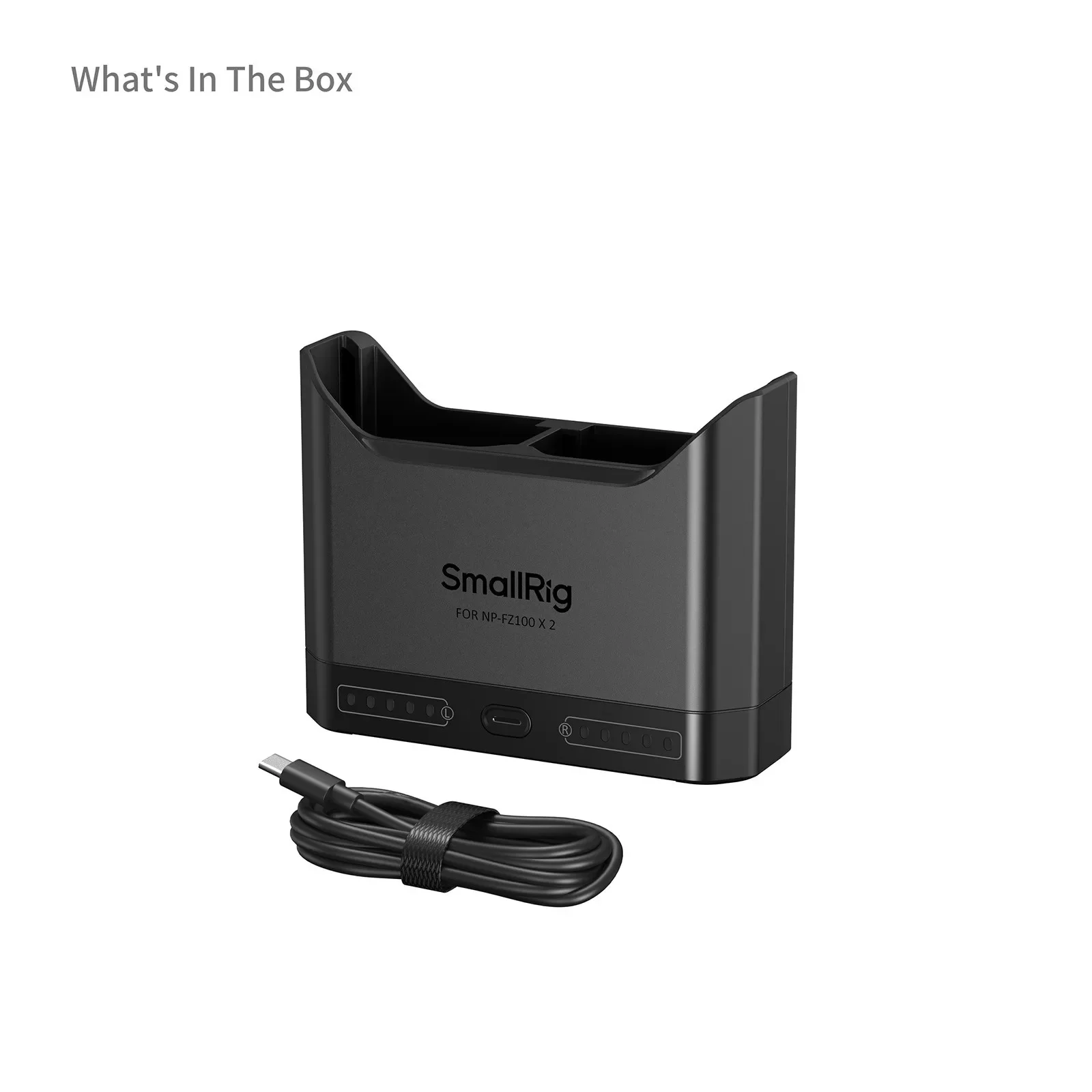 Ładowarka do akumulatorów Sony NP-FZ100 SmallRig z portem szybkiego ładowania USB-C, etui ładujące 5489 — zdjęcie produktu 2
