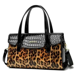 New Fashion Leopard Women Handbags European Designer Leather Ladies Shoulder Bags Female Girl Brand Luxury Crossbody Bag