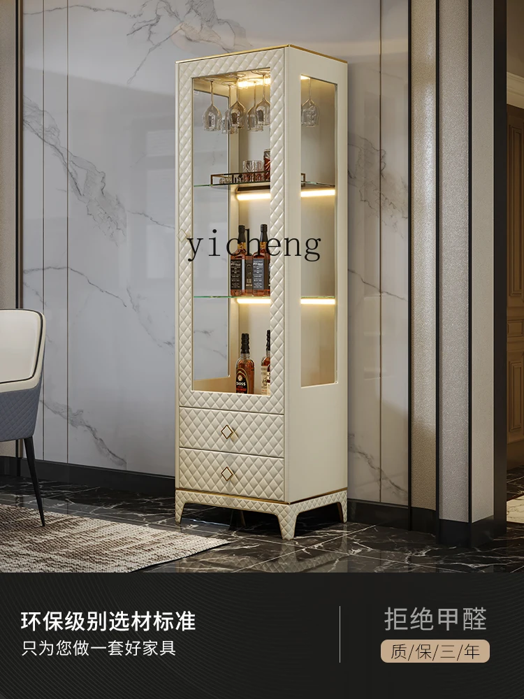 Zk Light Luxury Glass Wine Cabinet Wall-Mounted Wine Cabinet Dining Room Storage Porch Cabinet Bookshelf