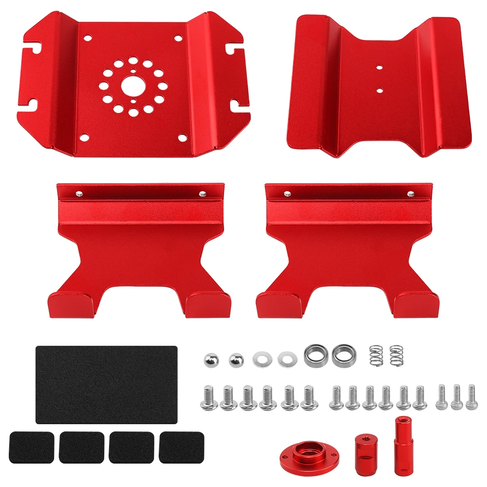 Aluminum Dual-Bearing Repair Work Stand Tool RC Car Stand With Shock Holder For 1/24 1/18 RC Crawler SCX24 TRX4M FCX18 FCX24 view 5