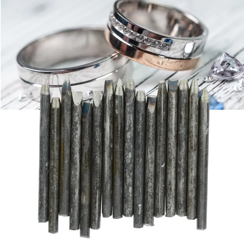 16/20Pcs Steel Metal Anvil Chisel Equipment Kit Different Number Pieces Silver Color Jewelry Processing Tools Carving Tools
