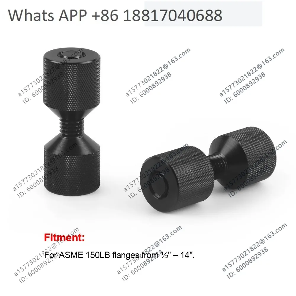 Aluminum 1-1/8 Double Hole Positioning Pin Set 2 Hole Flange Alignment Pin for 1/2-14 ASME 150LB