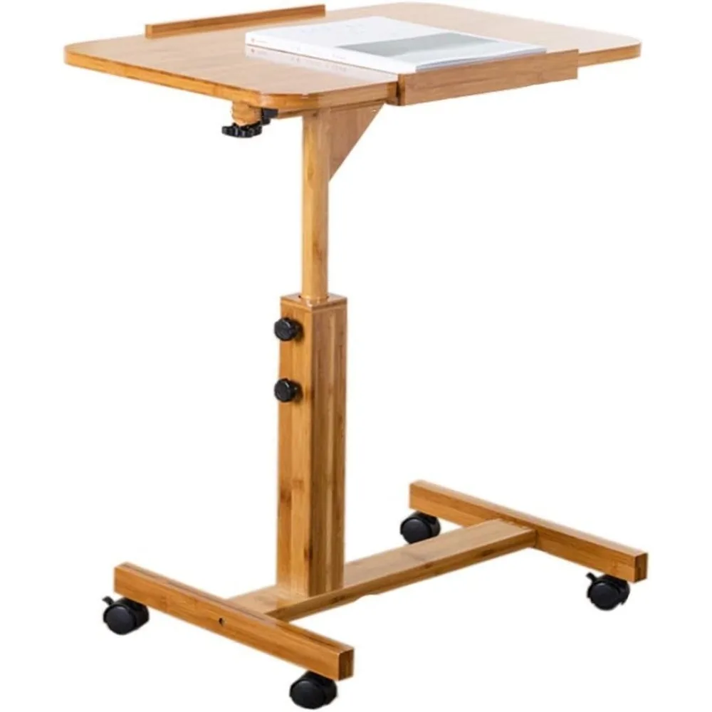 

Height Adjustable Mobile Laptop Stand Desk Rolling Cart, Height Adjustable from(40x60cm)