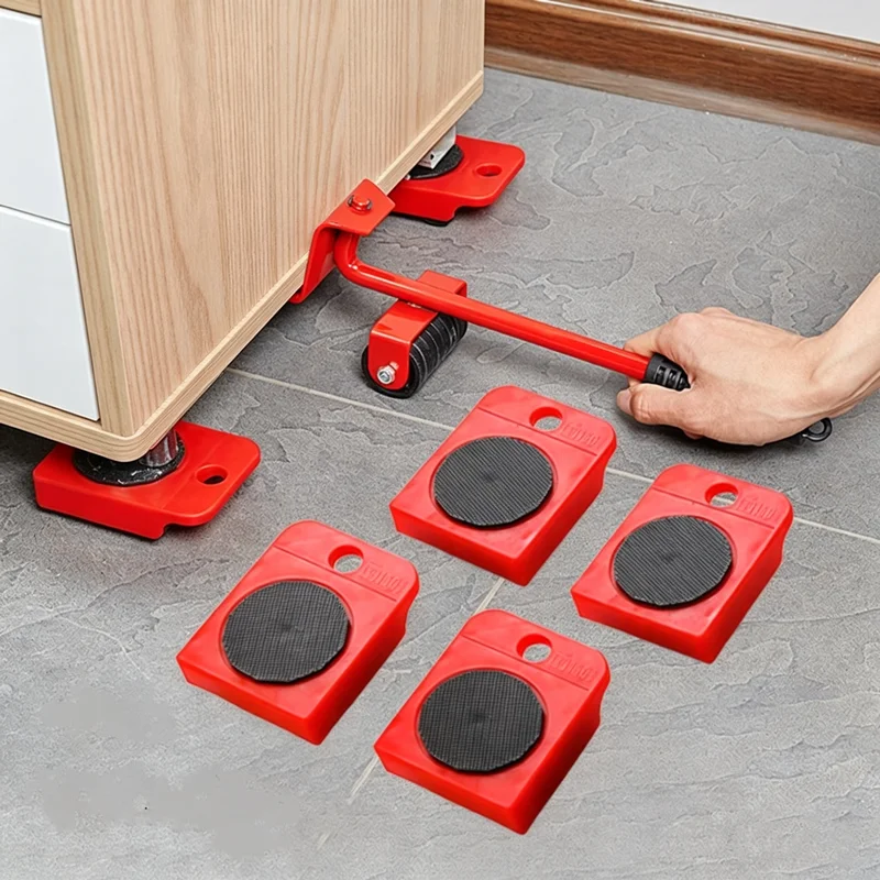 Multifunctional Furniture Moving Caster Laborsaving Set of Heavyduty Pulleys for Transporting Wheels for Furnitur Tools