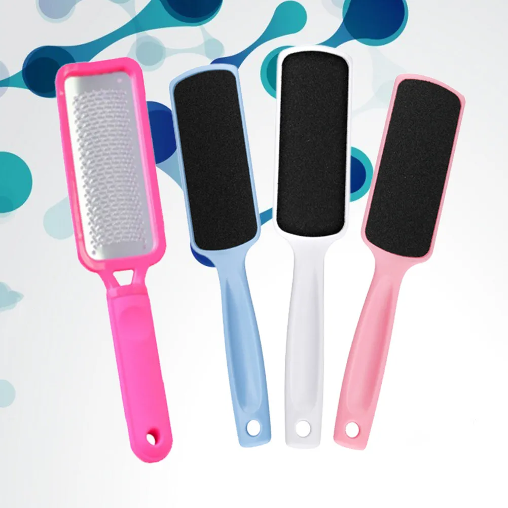 

1Pcs Foot File Double Sided Pedicure Tool Rosy Stainless Steel Sandpaper Foot Grinding Tool Perfect for Removing Callus Hard