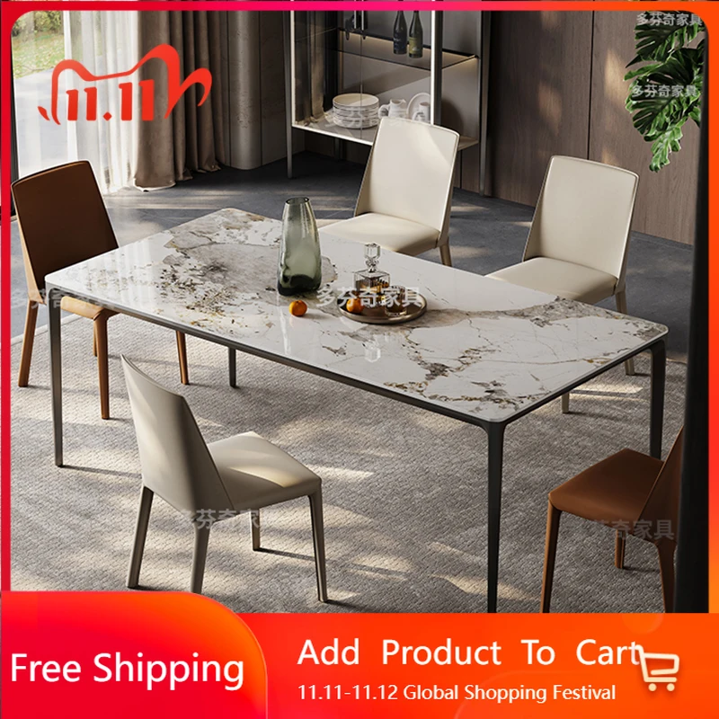 

Designer Romantic Dining Table Italian Modern Minimalist Living Room Restaurant Table Special High Quality Mesa Furniture