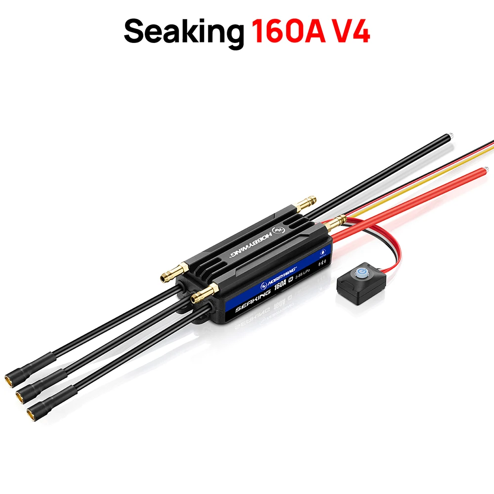 HOBBYWING Seaking Brushless ESC Barca Sensorless ESC 30A 60A 90A 120A 160A V4 Serie IP67 Waterpoof BEC incorporato per barche RC
