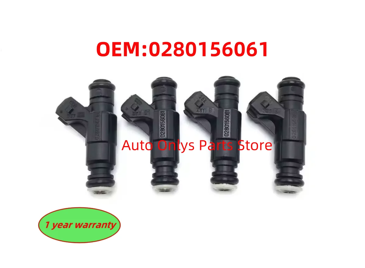 

4pcs 0280156061 High quality Fuel Injector Nozzles For 2000 - 2010 Volkswagen Bora New Beetle 1.8T 06A906031BA car accessories