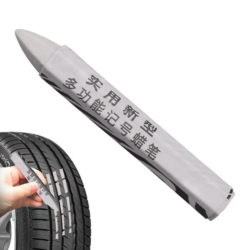 

Tire Marking Pen Universal Oil Resistant Crayon Marker Portable Marking Crayons For Mark Tire Damage Lightweight Crayon Marker