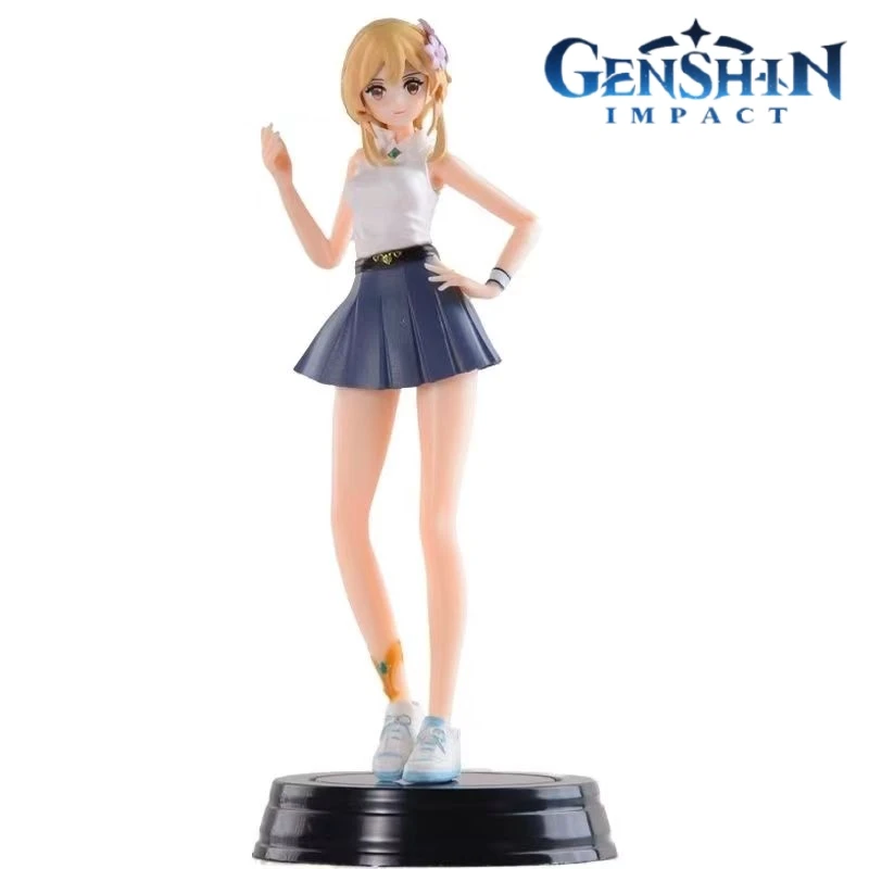 

Аниме-фигурка Genshin Impact Lumine, фигурка из ПВХ, коллекция, декоративная модель, кавайная кукла, детская игрушка, рождественские подарки, 19 см