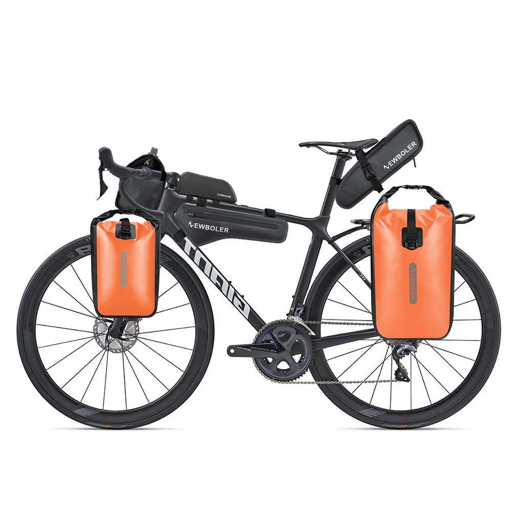 NEWBOLER 10L 20L Wasserdichte Radfahren Fahrrad Gabel Tasche Quick Release Fahrrad Hinten Sitz Stamm Tasche Fahrrad Tasche Fahrrad Zubehör – Detail 10
